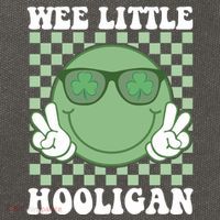 Wee Little Hooligan St Patricks Day Smile Retro Cotton Canvas Backpack