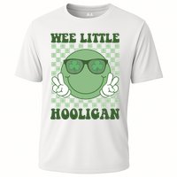 Wee Little Hooligan St Patricks Day Smile Retro Cooling Performance Crew T-Shirt