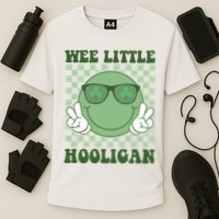 Wee Little Hooligan St Patricks Day Smile Retro Cooling Performance Crew T-Shirt