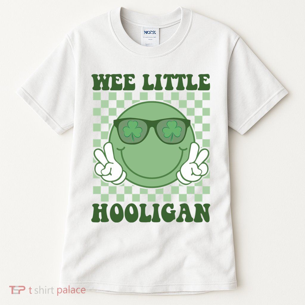 Wee Little Hooligan St Patricks Day Smile Retro Tall T-Shirt
