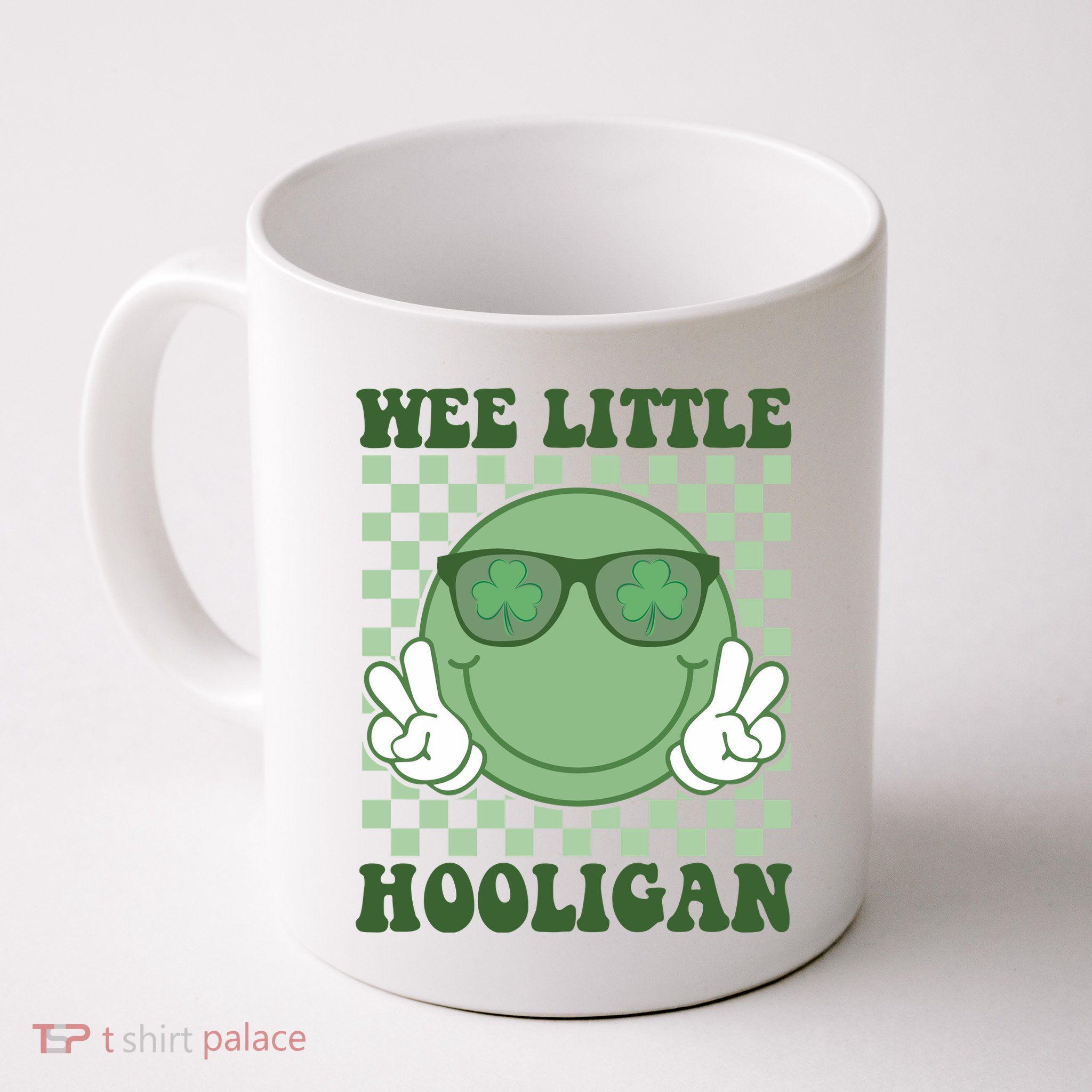 Wee Little Hooligan St Patricks Day Smile Retro Mug