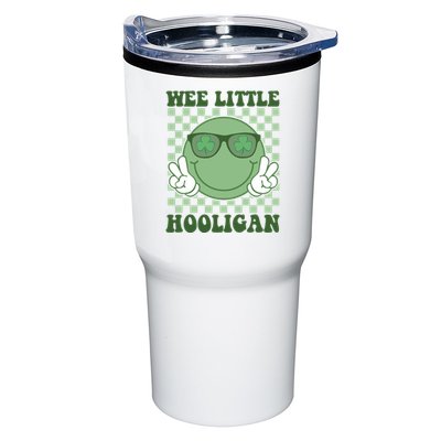 Wee Little Hooligan St Patricks Day Smile Retro Tumbler