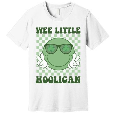 Wee Little Hooligan St Patricks Day Smile Retro Premium T-Shirt