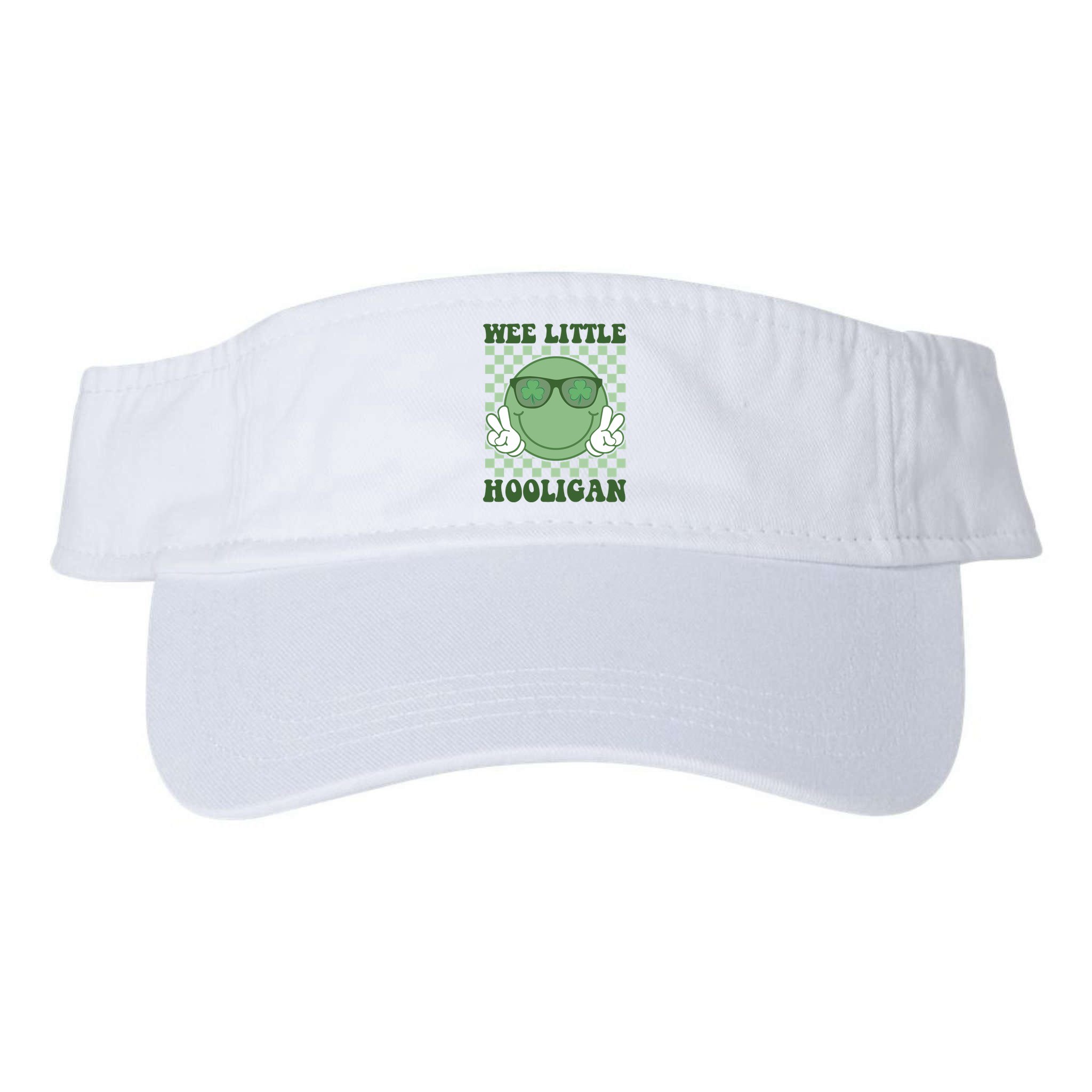 Wee Little Hooligan St Patricks Day Smile Retro Visor