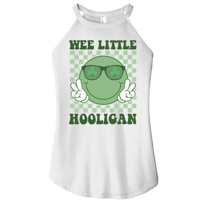 Wee Little Hooligan St Patricks Day Smile Retro Women's Perfect Tri Rocker Tank