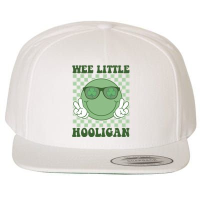 Wee Little Hooligan St Patricks Day Smile Retro Wool Snapback Cap
