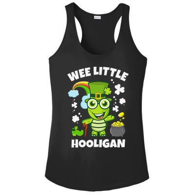 Wee Little Hooligan Saint Patrick's Day Ladies PosiCharge Competitor Racerback Tank