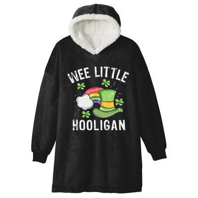 Wee Little Hooligan Saint Patrick's Day Love Hooded Wearable Blanket