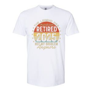 Women Legend Has Retired 2025 Not My Problem Anymore Retirement Softstyle CVC T-Shirt