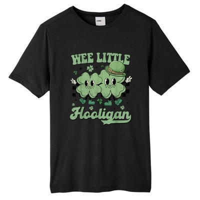 Wee Little Hooligan Groovy St Patricks Day Tall Fusion ChromaSoft Performance T-Shirt