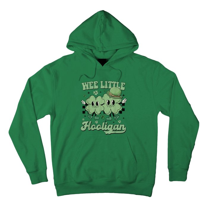 Wee Little Hooligan Groovy St Patricks Day Hoodie