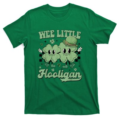 Wee Little Hooligan Groovy St Patricks Day T-Shirt