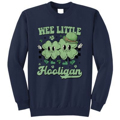 Wee Little Hooligan Groovy St Patricks Day Tall Sweatshirt