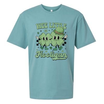 Wee Little Hooligan Groovy St Patricks Day Sueded Cloud Jersey T-Shirt