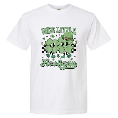 Wee Little Hooligan Groovy St Patricks Day Garment-Dyed Heavyweight T-Shirt