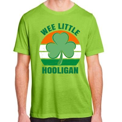 Wee Little Hooligan St Patricks Day Clover Adult ChromaSoft Performance T-Shirt