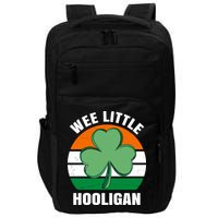 Wee Little Hooligan St Patricks Day Clover Impact Tech Backpack