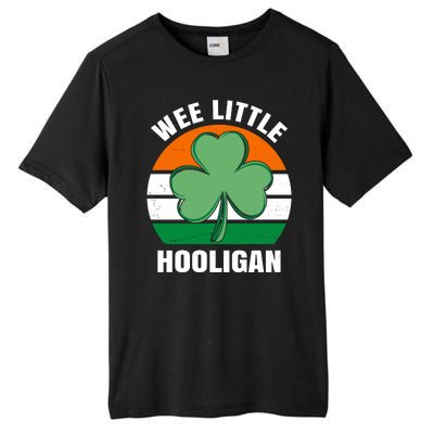 Wee Little Hooligan St Patricks Day Clover Tall Fusion ChromaSoft Performance T-Shirt