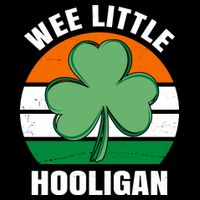 Wee Little Hooligan St Patricks Day Clover Flatbill Hat
