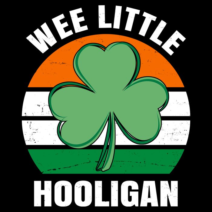 Wee Little Hooligan St Patricks Day Clover Flatbill Hat