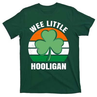 Wee Little Hooligan St Patricks Day Clover T-Shirt