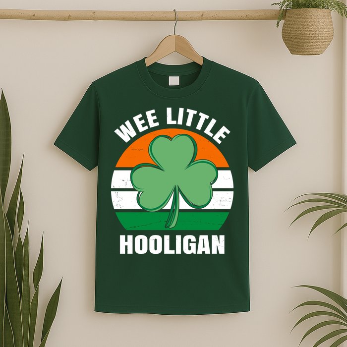 Wee Little Hooligan St Patricks Day Clover T-Shirt