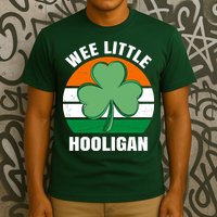 Wee Little Hooligan St Patricks Day Clover T-Shirt