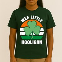 Wee Little Hooligan St Patricks Day Clover T-Shirt