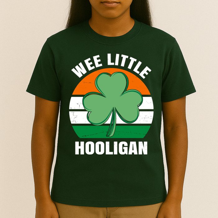 Wee Little Hooligan St Patricks Day Clover T-Shirt