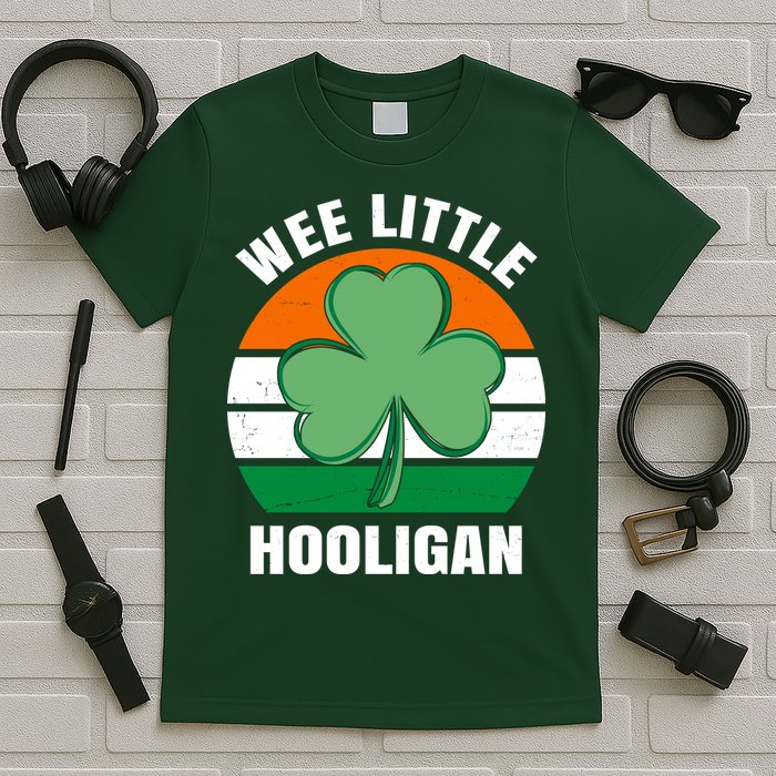 Wee Little Hooligan St Patricks Day Clover T-Shirt