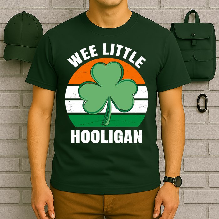 Wee Little Hooligan St Patricks Day Clover T-Shirt
