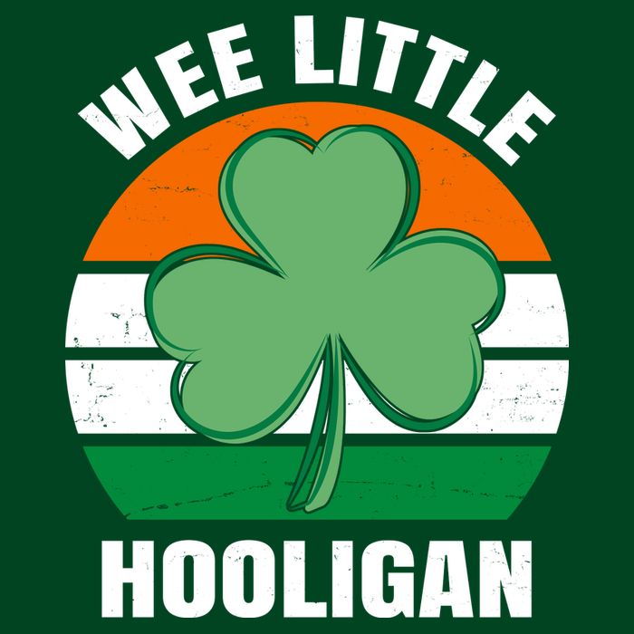 Wee Little Hooligan St Patricks Day Clover T-Shirt