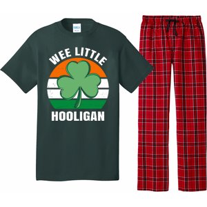 Wee Little Hooligan St Patricks Day Clover Pajama Set