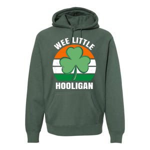 Wee Little Hooligan St Patricks Day Clover Premium Hoodie