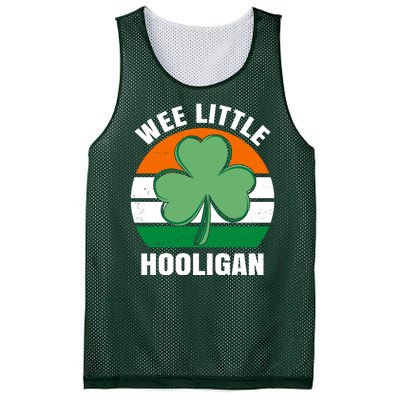 Wee Little Hooligan St Patricks Day Clover Mesh Reversible Basketball Jersey Tank