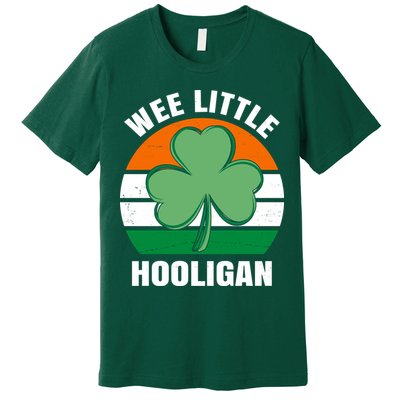 Wee Little Hooligan St Patricks Day Clover Premium T-Shirt