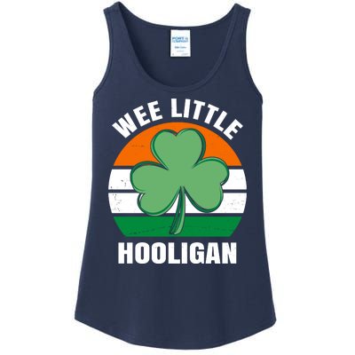 Wee Little Hooligan St Patricks Day Clover Ladies Essential Tank