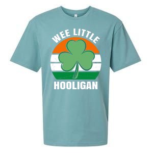 Wee Little Hooligan St Patricks Day Clover Sueded Cloud Jersey T-Shirt