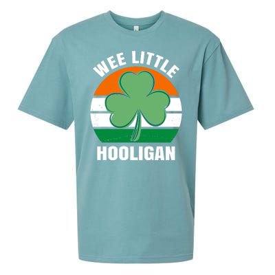 Wee Little Hooligan St Patricks Day Clover Sueded Cloud Jersey T-Shirt