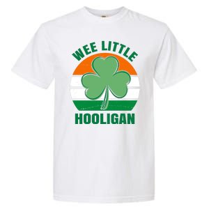 Wee Little Hooligan St Patricks Day Clover Garment-Dyed Heavyweight T-Shirt