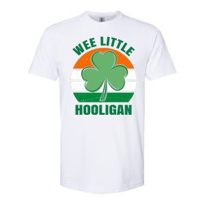 Wee Little Hooligan St Patricks Day Clover Softstyle CVC T-Shirt