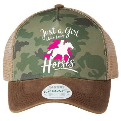 Who Loves Horses Riding Equestrian Legacy Tie Dye Trucker Hat