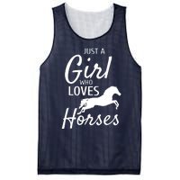 Who Loves Horses Riding Gifts Horse Lover Mesh Reversible Basketball Jersey Tank