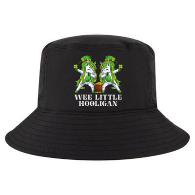 Wee Little Hooligan Unicorn Dabbing Dance Funny Cute Saint Patrick's Day Cool Comfort Performance Bucket Hat