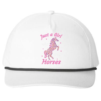 Who Loves Horses Equestrian Horse Racing Snapback Five-Panel Rope Hat