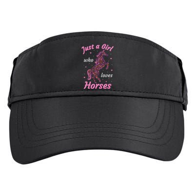 Who Loves Horses Equestrian Horse Racing Adult Drive Performance Visor