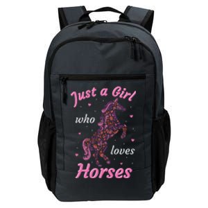 Who Loves Horses Equestrian Horse Racing Daily Commute Backpack