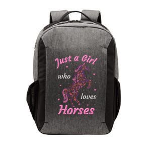 Who Loves Horses Equestrian Horse Racing Vector Backpack