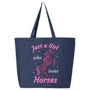 Who Loves Horses Equestrian Horse Racing 25L Jumbo Tote