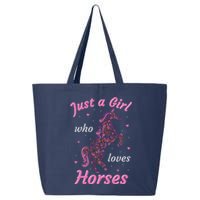 Who Loves Horses Equestrian Horse Racing 25L Jumbo Tote